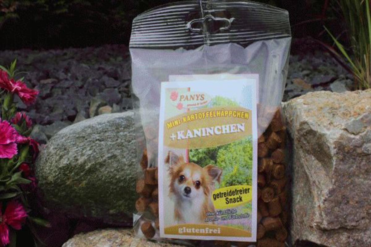 Getreidefreie Leckerli mit Kaninchen – PANYS Mini Kartoffelhäppchen Kaninchen 150 g