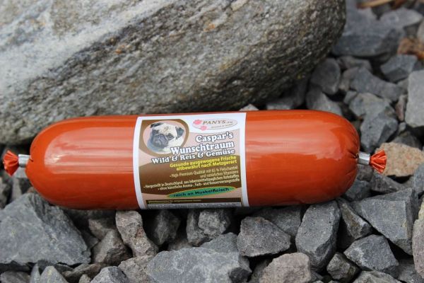 Hundewurst Wild und Geflügel – PANYS Caspars Wunschtraum 200 g
